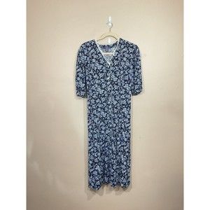 Navy Floral Maxi Dress